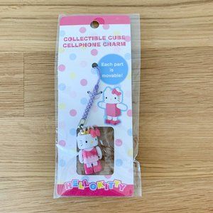 NWT Hello Kitty Princess Cube Cell Phone Charm
